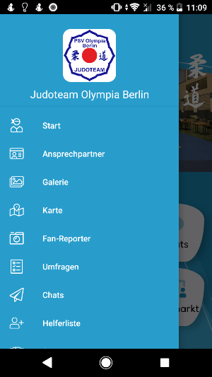 Judoteam Olympia Berlin Screenshot 2