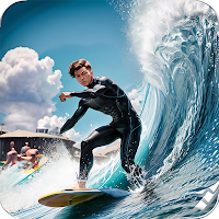 Surfing and skiing hero