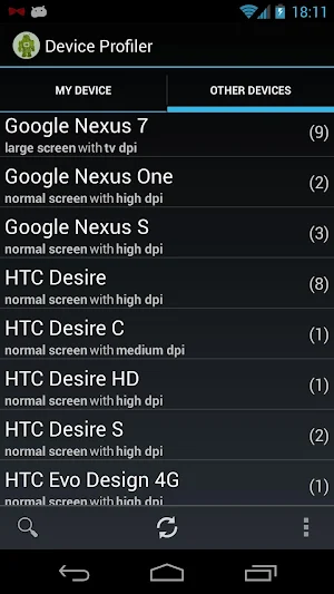 Device Profiler Screenshot 1