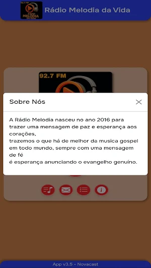 Rádio Melodia da Vida 92.7 Screenshot 2