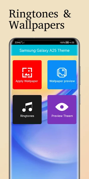 Samsung Galaxy A25 Theme Tones Screenshot 0