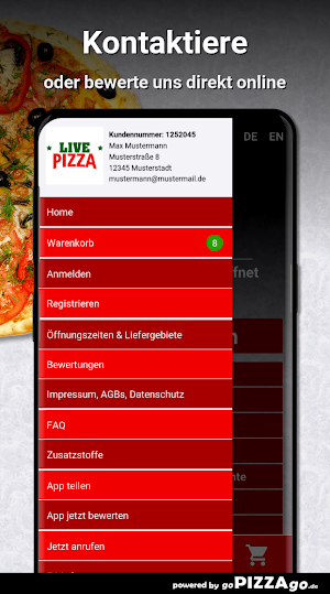 Pizza Live Hannover Screenshot 2