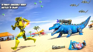Crocodile Robot Transform Robot Transforming Games Screenshot 1