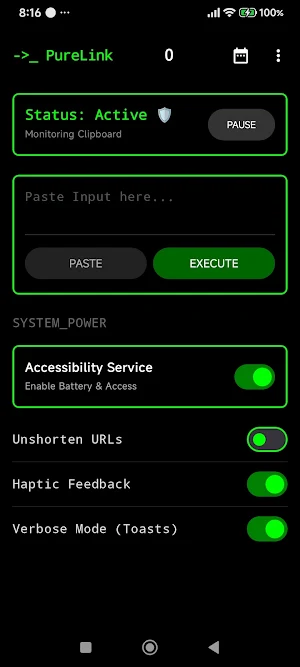 PureLink - URL Cleaner & Tools Screenshot 0