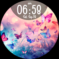 Digital Butterfly Watch face