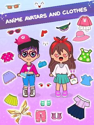 Anime Pastel Girl Dressup Game Screenshot 1