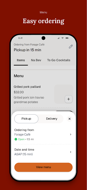 Forage Café Screenshot 2