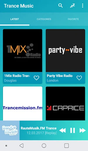 Trance music radios online Screenshot 0