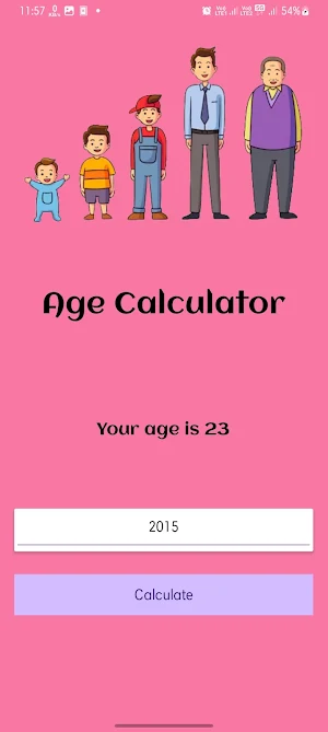 Age Calculator: by Smitha Screenshot 2