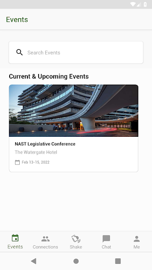 NAST Events Screenshot 1