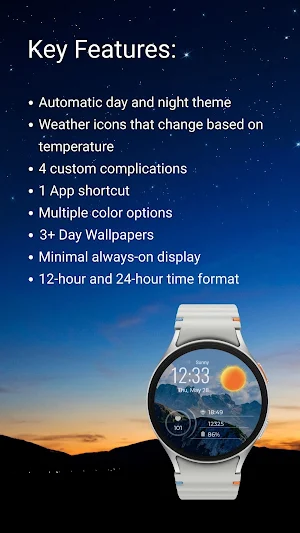 Weather Digital Watch Face Screenshot 2