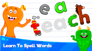 Kids Spelling & Reading Games - Learn To Read Screenshot 1