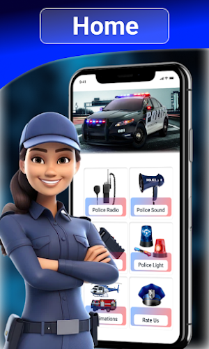 Police Siren Sound & Lights Screenshot 0