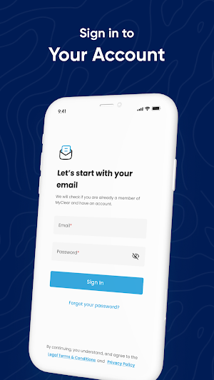 myCLEAR Screenshot 1