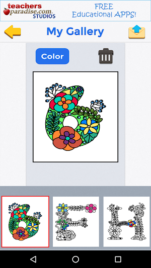 Adult Coloring Books: Alphabet Screenshot 3