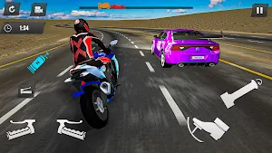 Bike vs Cars Racing Race Game Screenshot 3
