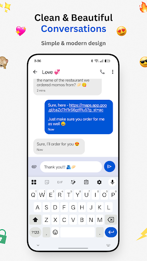 Messages — No RCS, Clean SMS Screenshot 1