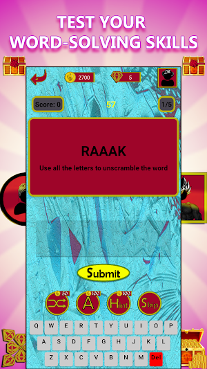 Unscramble Word: World Cuisine Screenshot 1