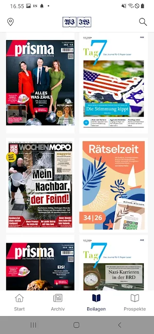 WZ/JW E-Paper - Tageszeitungen Screenshot 3