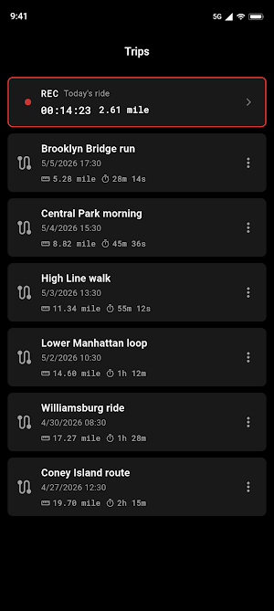 Tripmaster GPS — Trip Counter Screenshot 1