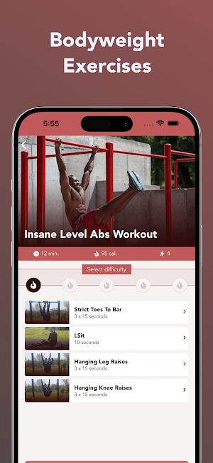 Calisthenics Workout Plan Screenshot 1