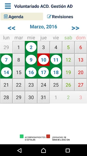 Voluntariado ACD. Gestión AD Screenshot 1