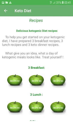 Keto Diet - Ketogenic recipes Screenshot 1