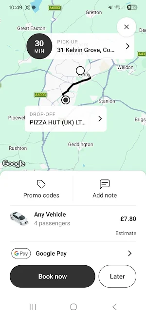 Corby Cabs Screenshot 2