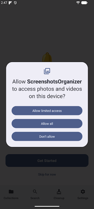 Screenshots Organizer Screenshot 1