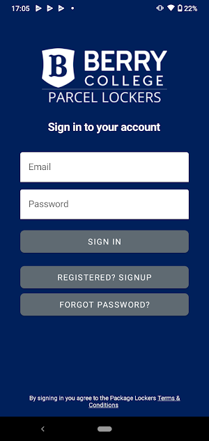Berry College Parcel Lockers Screenshot 3
