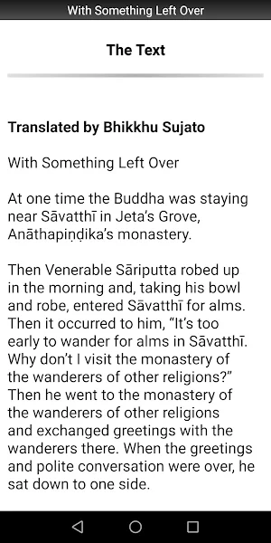With Something Left Over Sutta Screenshot 1