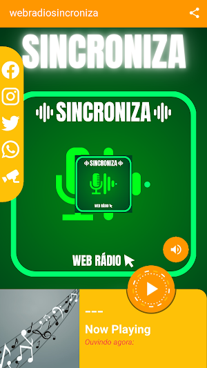 Web Rádio Sincroniza Screenshot 0