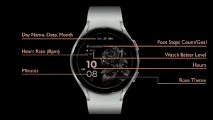 Golden Rose - Watch Face Screenshot 3