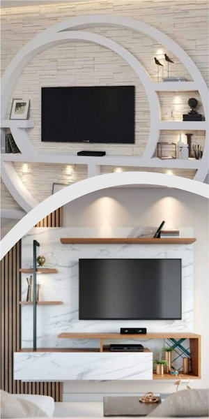 Modern TV Shelves Design Ideas Screenshot 2