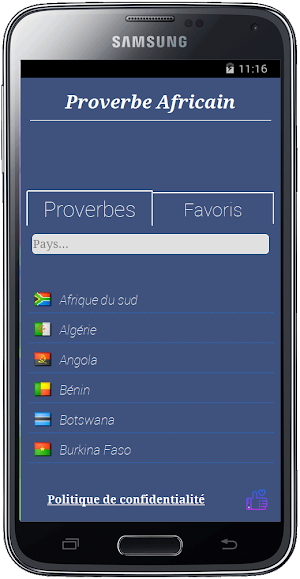 Proverbes Africain Screenshot 0