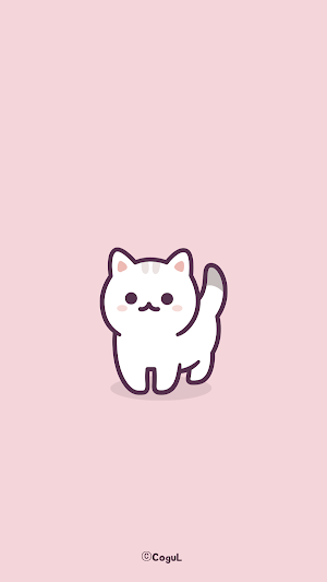 카카오톡 테마 - 화이트 페르시안 냥이 Screenshot 0
