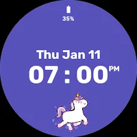 Animated Unicorn Watch Face