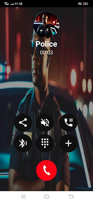Fake Police Call Cop Fake Call Screenshot 1