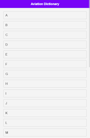 Aviation Dictionary Screenshot 0