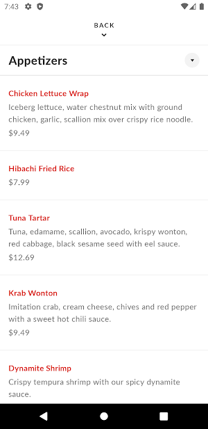 Hibachi Grill and Noodle Bar Screenshot 2