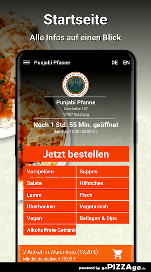 Punjabi Pfanne Duisburg Screenshot 1