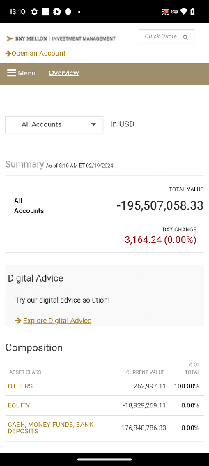 BNY Mellon Brokerage Account Screenshot 2