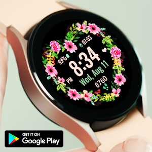 Flower Heart Watchface Screenshot 0