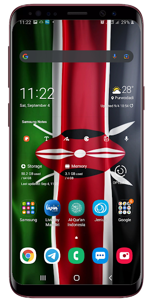 Kenya Flag Live Wallpaper Screenshot 2