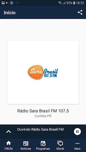 Rádio Sara Brasil FM 107.5 Screenshot 1