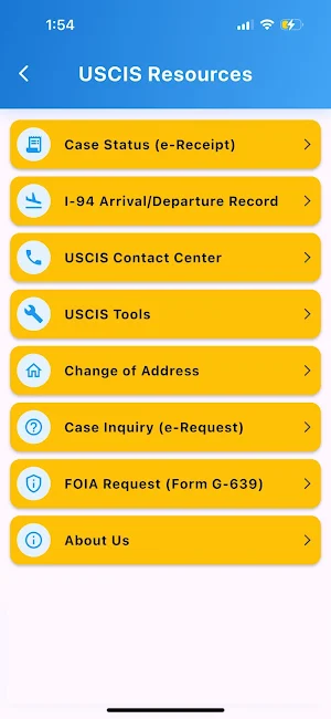 U.S. Immigration Case Tracker Screenshot 1