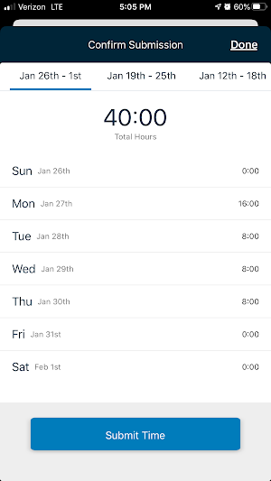 Clock Mobile 12.6 for KEY2ACT Screenshot 1