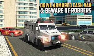 Bank Cash Transit Security Van Money Bank Robbery Screenshot 1