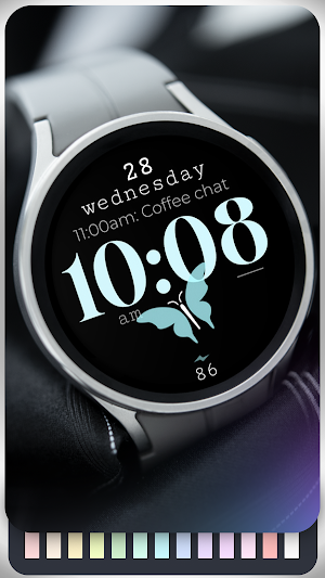 Butterfly simple watch face Screenshot 2