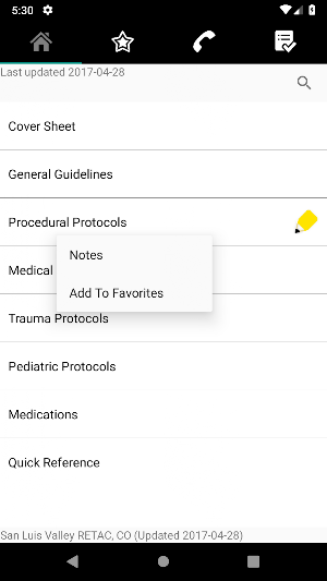 SLV RETAC Protocols Screenshot 1